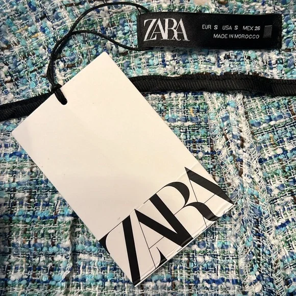 ZARA Tweed High Waist Shorts - Picture 8 of 9